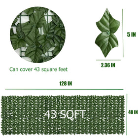 DOPGIB ivy privacy fence panel with interlocking connectors for easy installation
