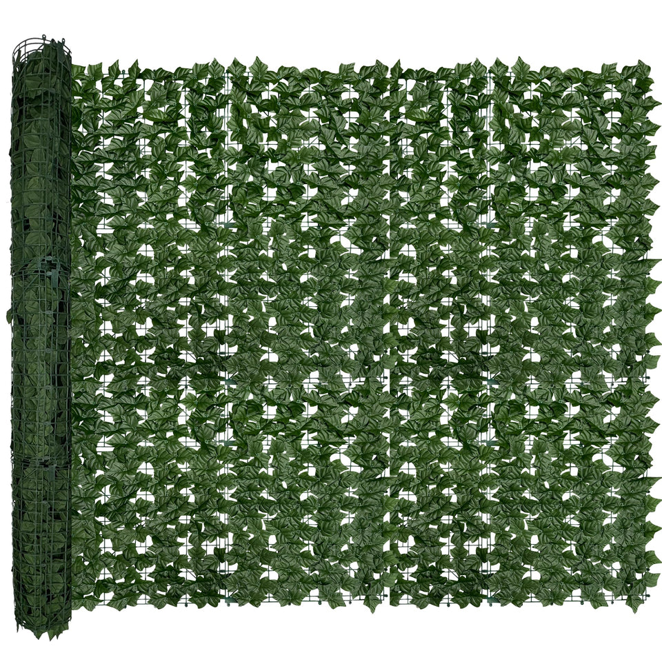 DOPGIB artificial ivy privacy fence roll screen wide shot for outdoor privacy