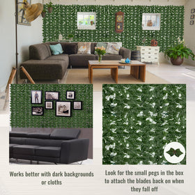 DOPGIB interlocking ivy panels enable quick, customizable installation.