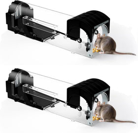 DOPKUSS humane mouse trap with enlarged 12.2-inch tunnel for safer capture.