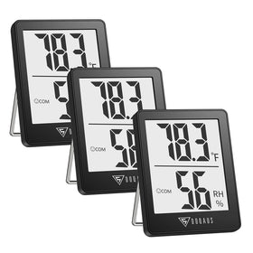 DOQAUS digital hygrometer 3pack box for convenient whole home monitoring
