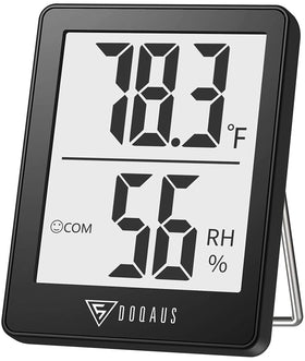 DOQAUS digital hygrometer display for quick room readings