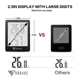 DOQAUS table-standing option places the unit at eye level for easy readings.