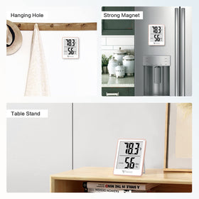 DOQAUS table stand enables stable placement for bedside or office use.