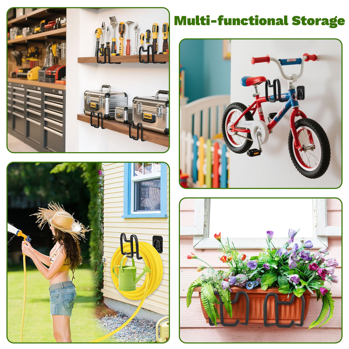 Dorblely yard and lawn organization setup reducing clutter and tripping hazards.
