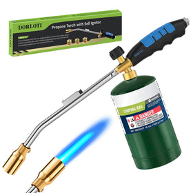 Dorloti grill torch with angled nozzle enables precise lighting and controlled searing