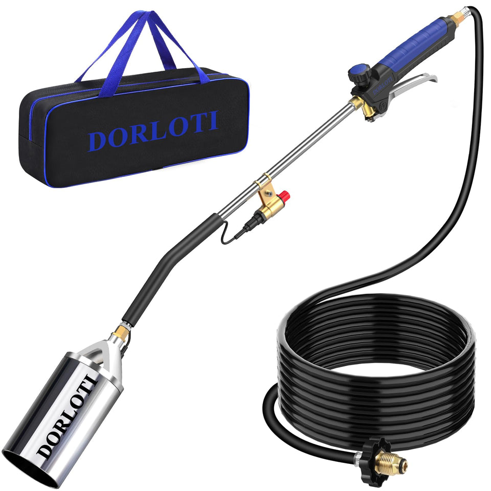 DORLOTI propane torch with storage bag for easy transport and protection.