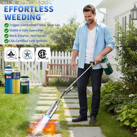 DORLOTI torch versatile for weed burning, ice melting, and more.