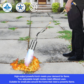 DORLOTI propane torch with ergonomic handle designed for comfortable use