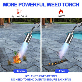 DORLOTI propane torch with self igniter for quick flame start