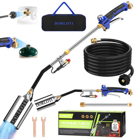 DORLOTI propane torch with storage bag for safe, portable outdoor use.