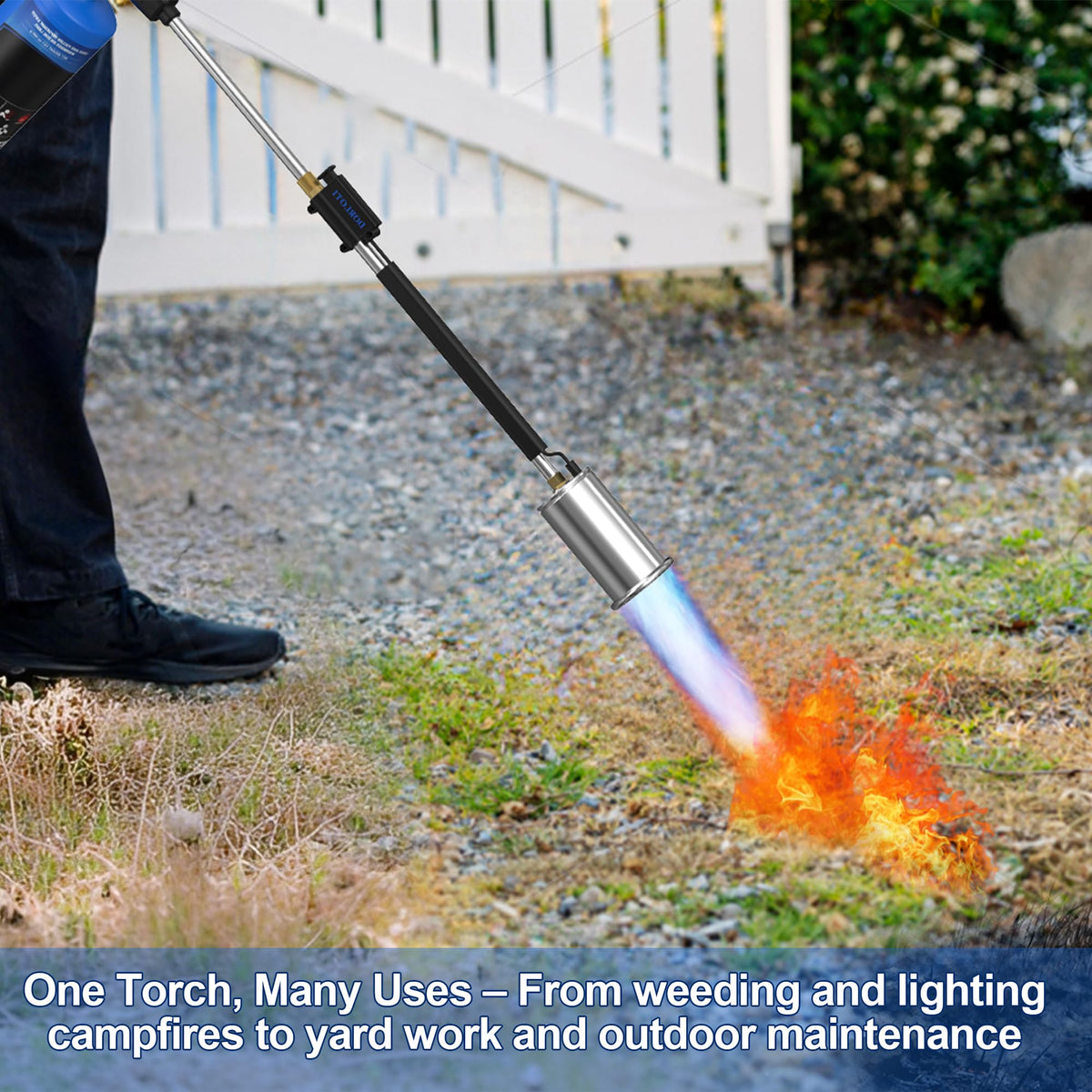 DORLOTI weed torch melts snow and ice for outdoor use