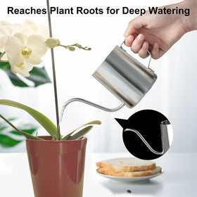 Doseno small watering can is lightweight for easy one-handed use.