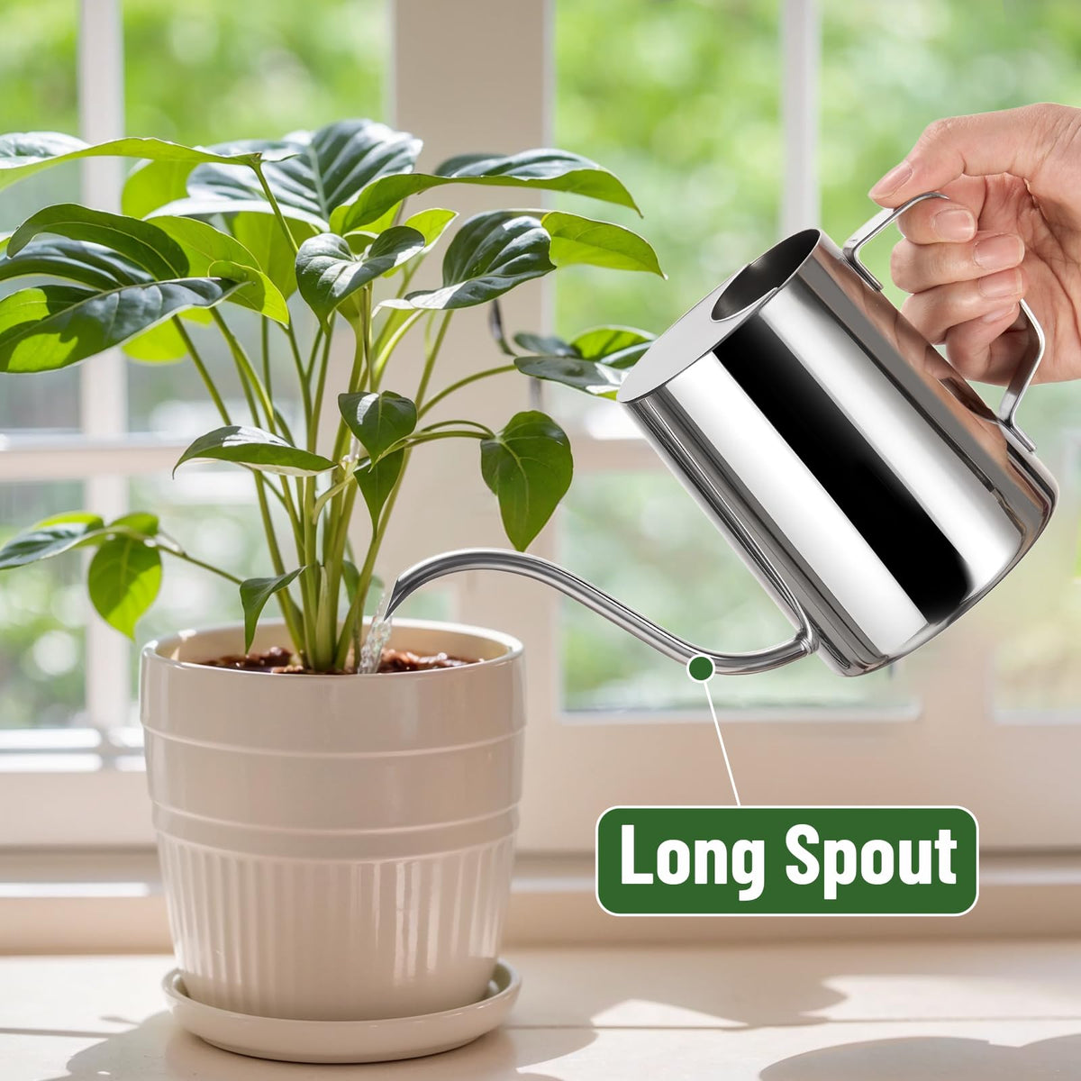Doseno ergonomic handle and balanced design for effortless pouring.