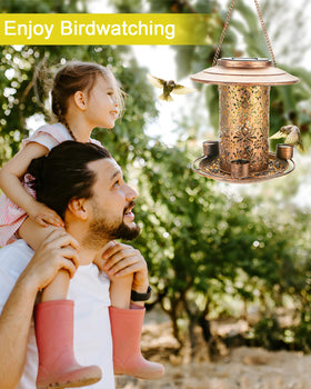 Dosevita bird feeder adds lively garden decor and wildlife attraction