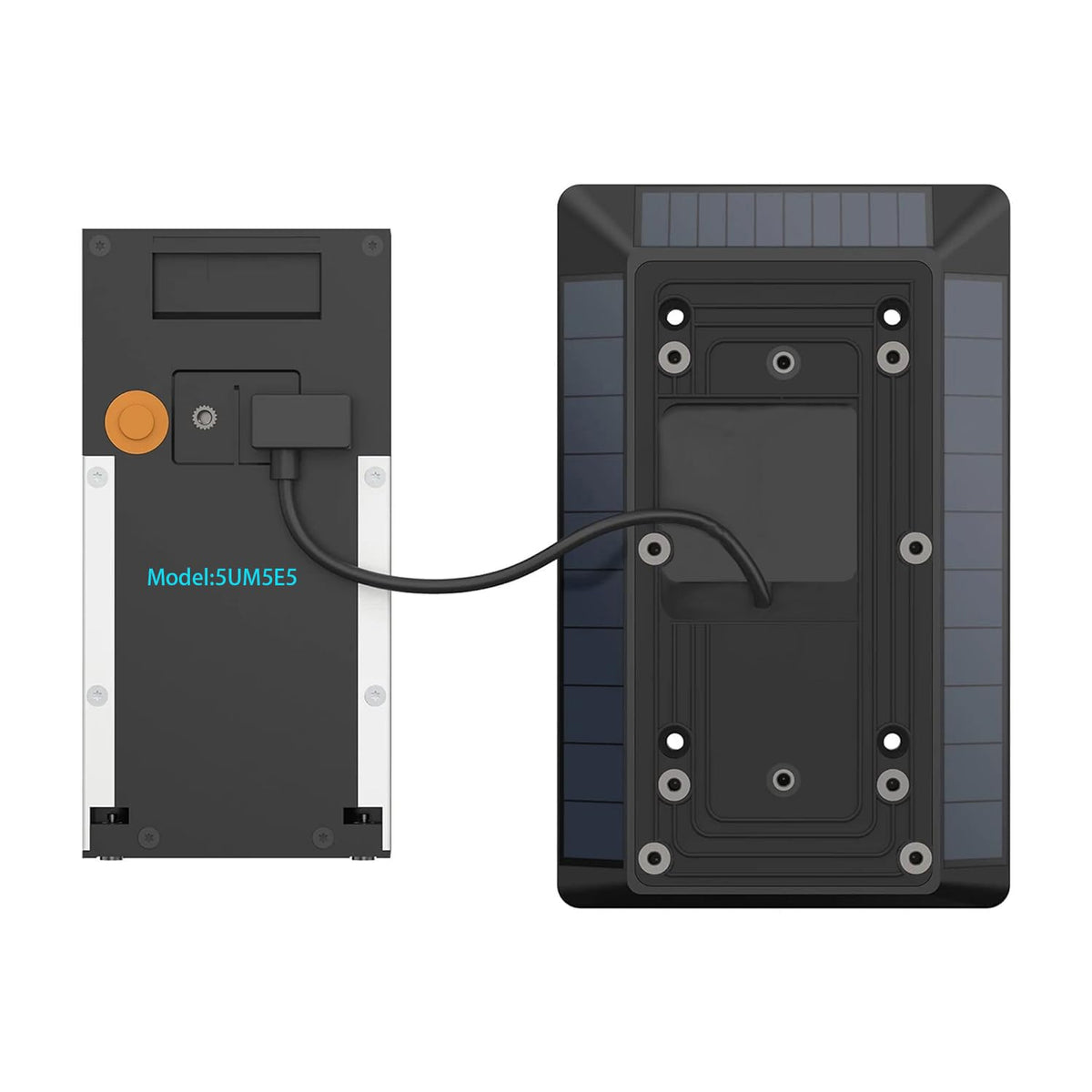 Weatherproof Dosili solar charger outdoors for Ring videos