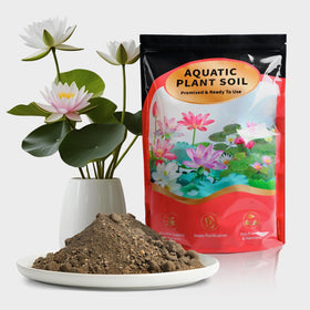 Doter Aquatic Plant Soil supports lotus rhizomes with balanced minerals.