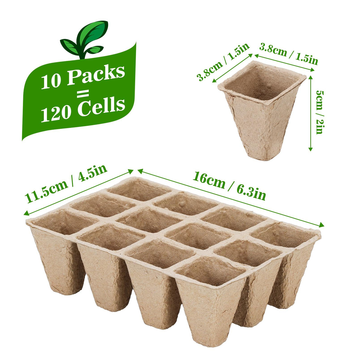 Doter biodegradable seed tray with peat pots supports sustainable gardening from seed to harvest