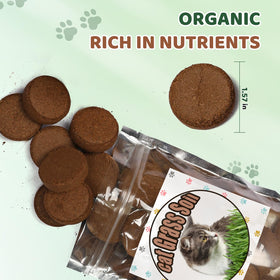 Doter disc potting soil expands when hydrated for easy setup.