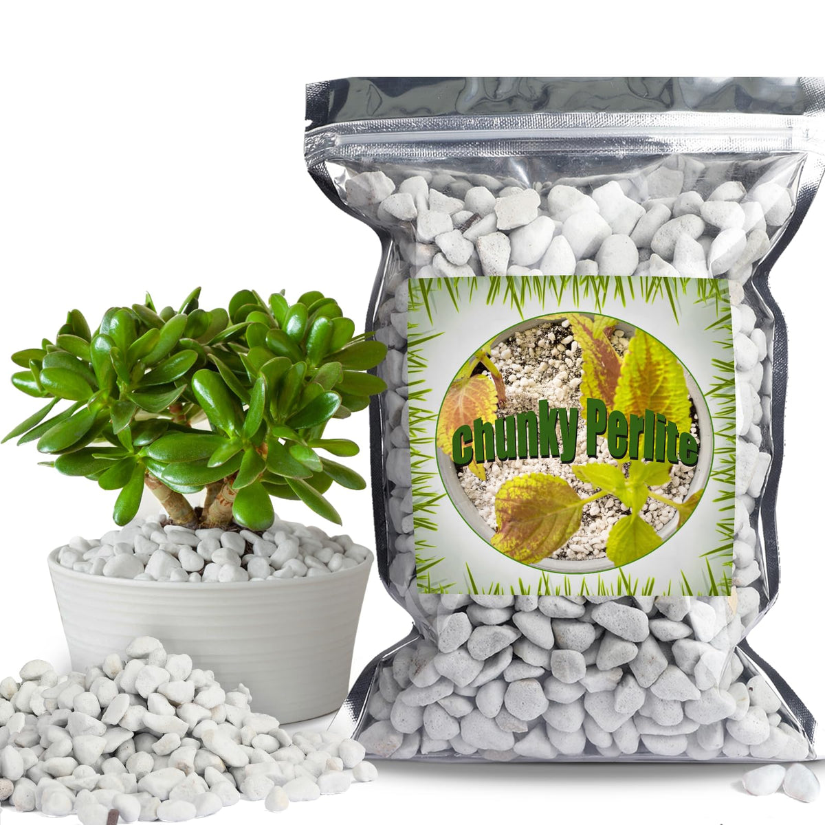 Doter Organic Chunky Perlite large particles for drainage.
