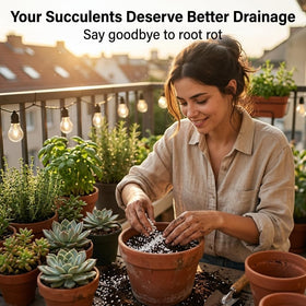 Doter Organic Perlite prevents soil compaction and root crowding.