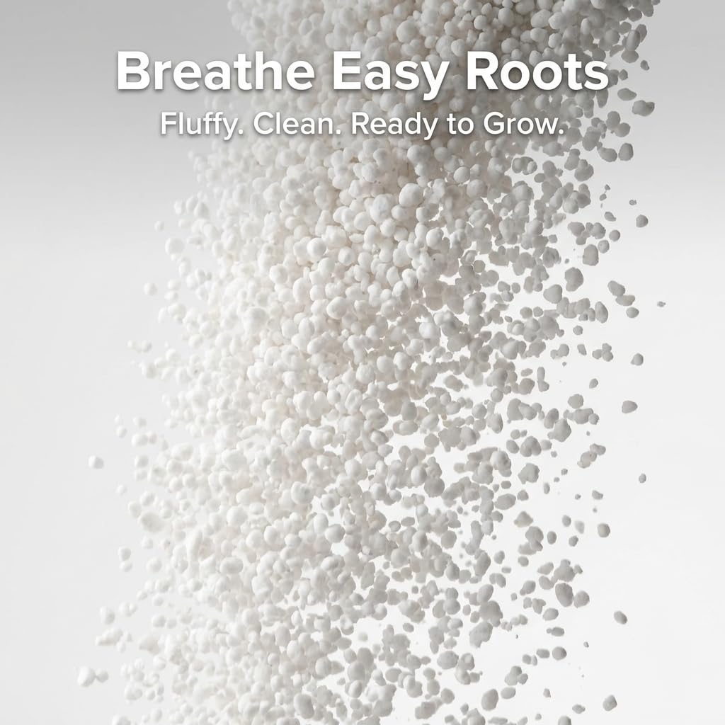 Doter Organic Perlite is lightweight and won’t weigh down roots.