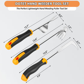 Dotet ergonomic rubber-handle weeder reduces hand fatigue