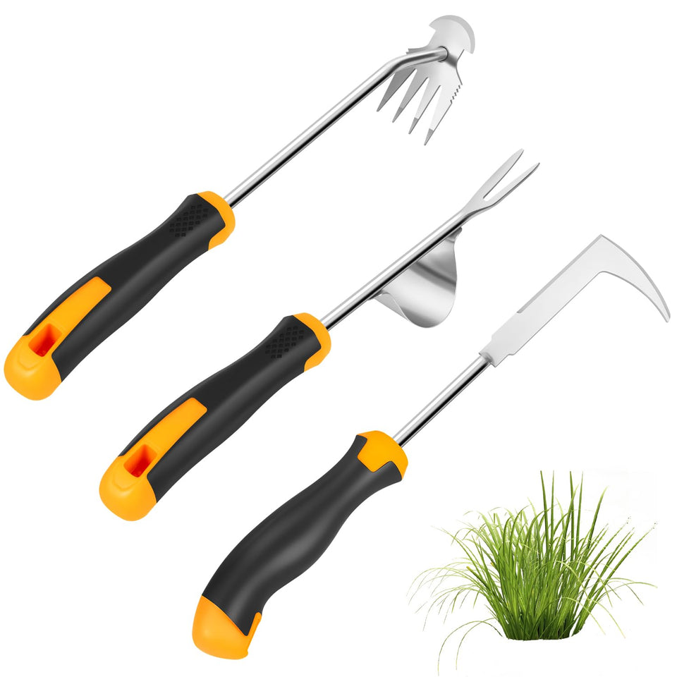 Dotet Garden 3-pack weeding tools shown for root-level weed removal