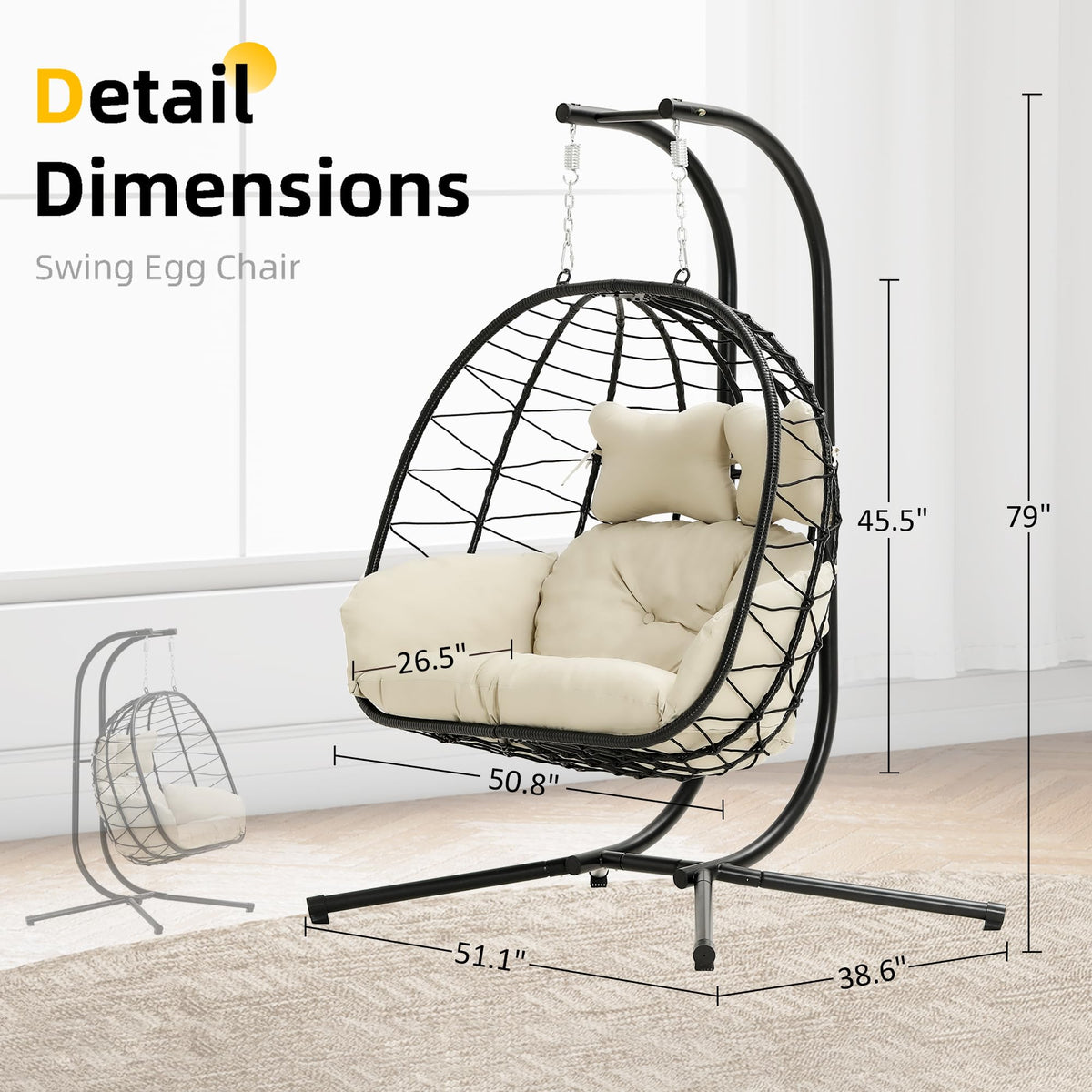 DoubleTT chair closeup, metal frame details and weave pattern.