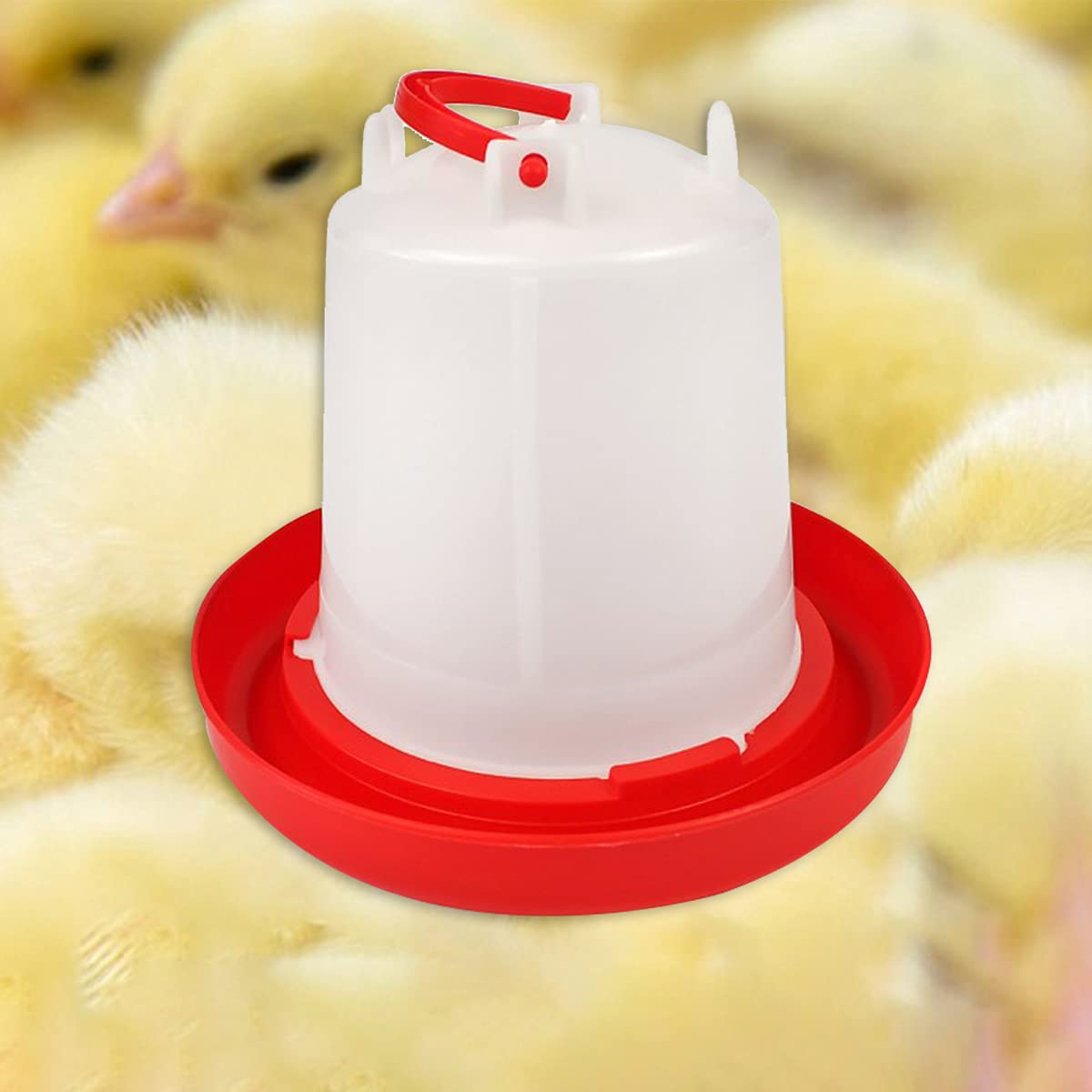 DoubleWood waterer base provides stable support for secure placement.