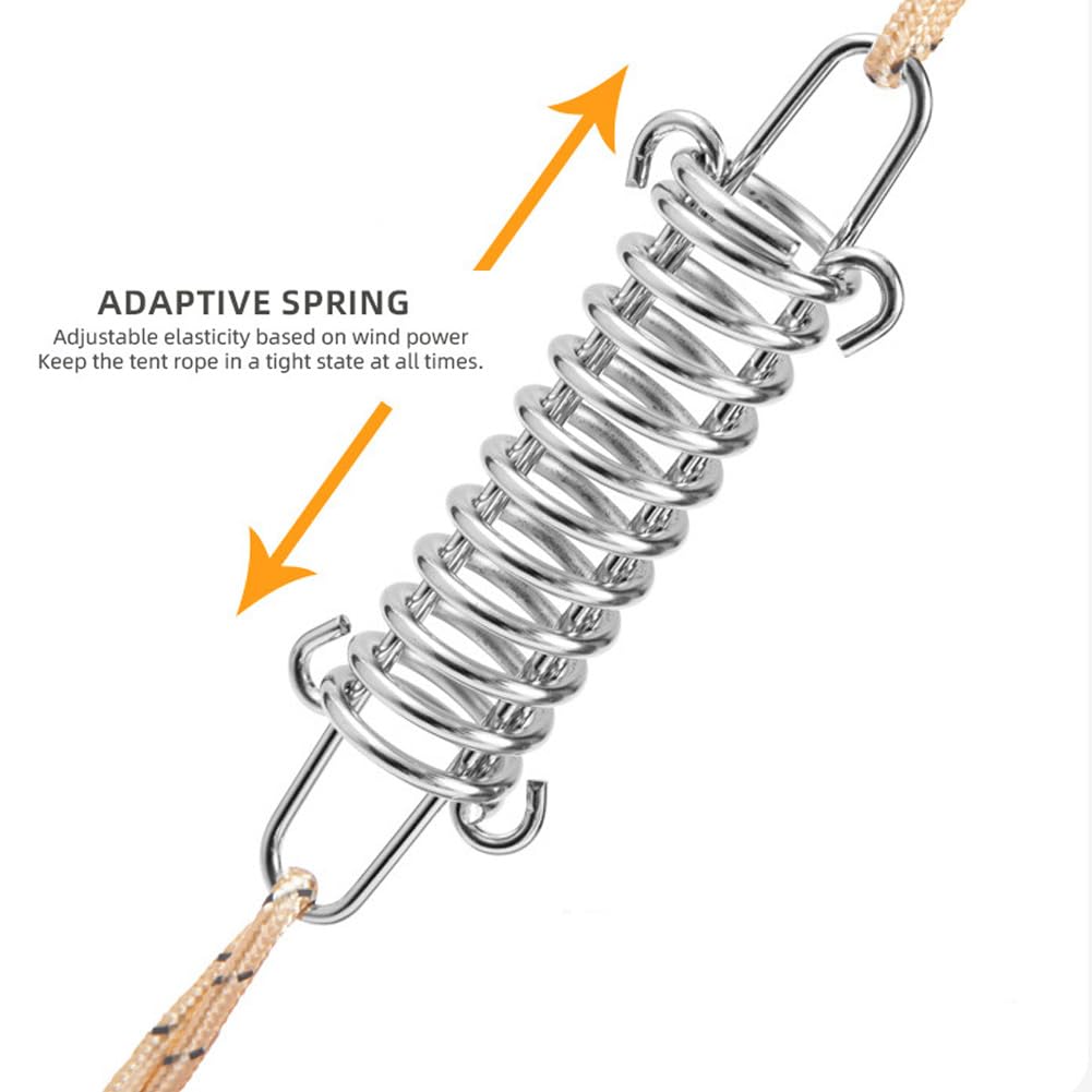 Doucdoft dog-chain-springs suitable for dog leashes and outdoor tethering.
