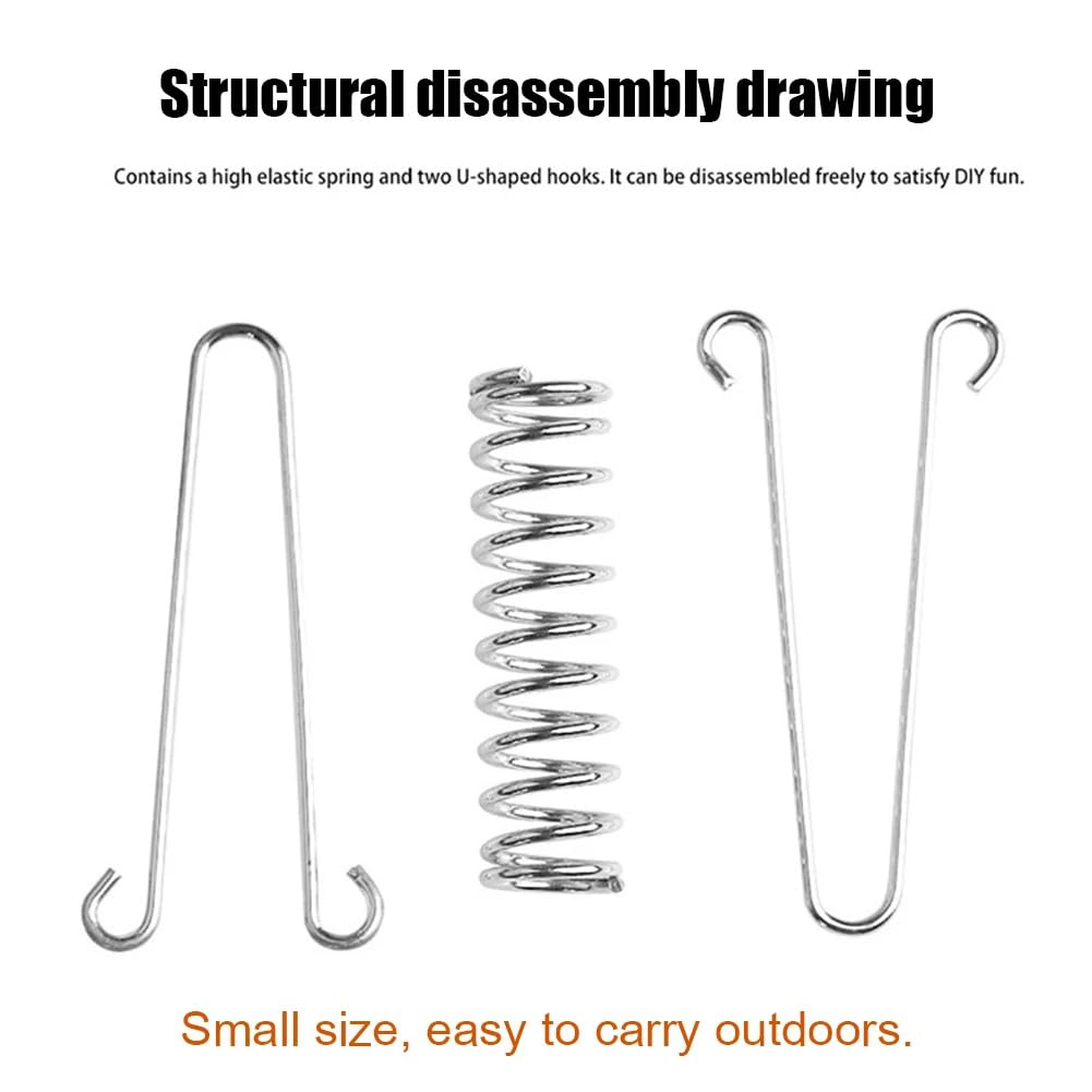 Doucdoft porch-swing-springs provide sturdy hanging for outdoor seating.