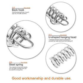 Doucdoft spring-buckle with hooks supports tool-free installation.