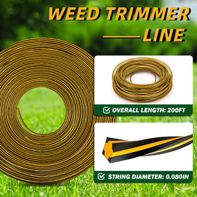 Doufuhua line compatible with Dewalt weed eater heads for versatile compatibility.