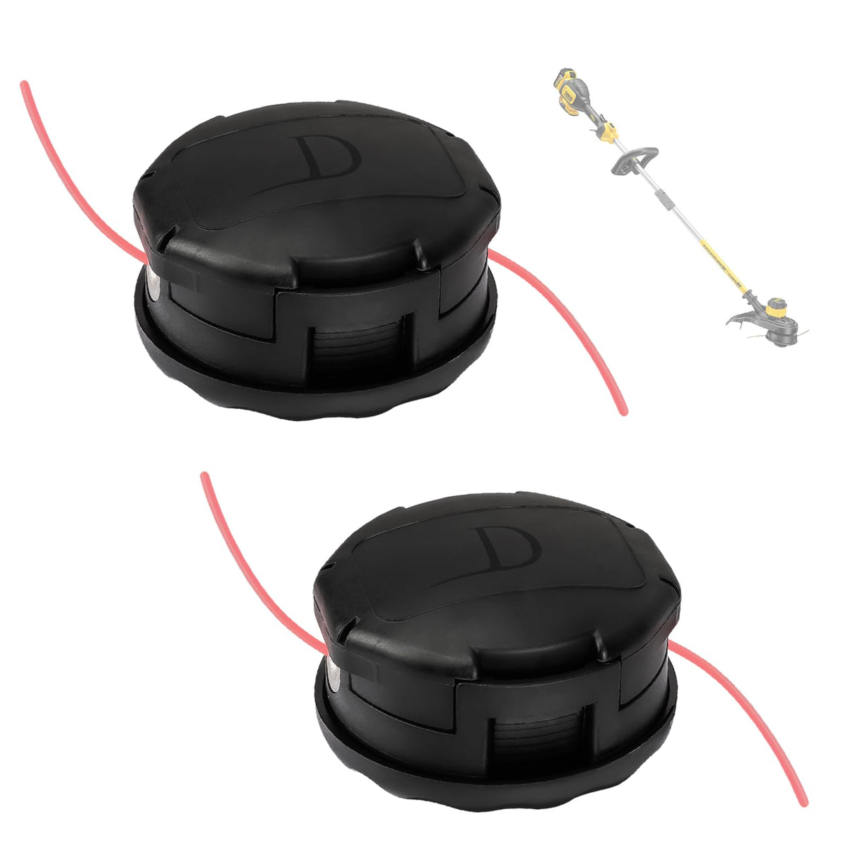 doufuhua DeWalt quick-load trimmer head installed on DCST922 for fast, easy reloads