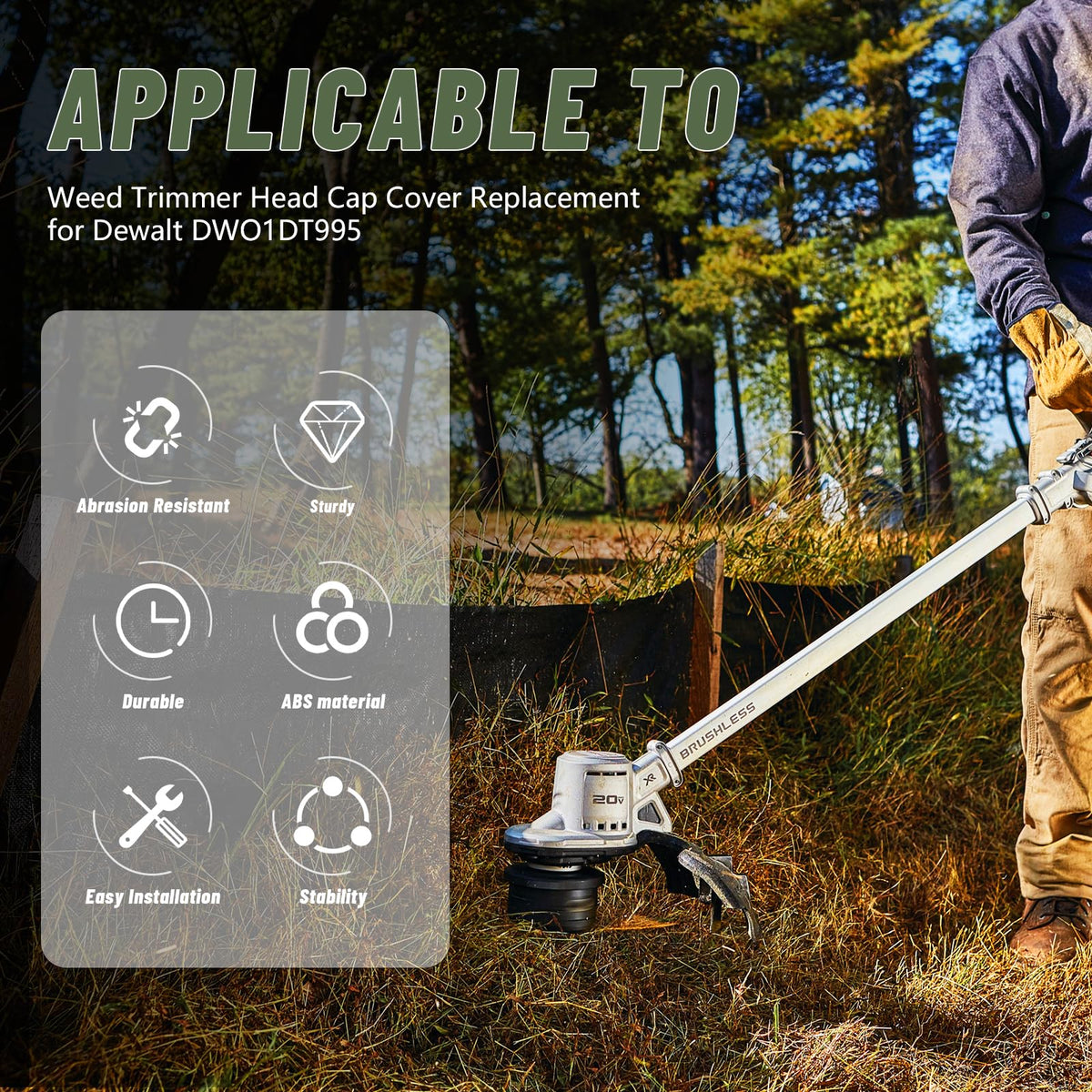 Cap and spring kit to extend trimmer head life during tough jobs