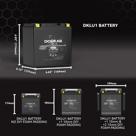 Doukas DKLU1 top view highlights compact size for easy storage.