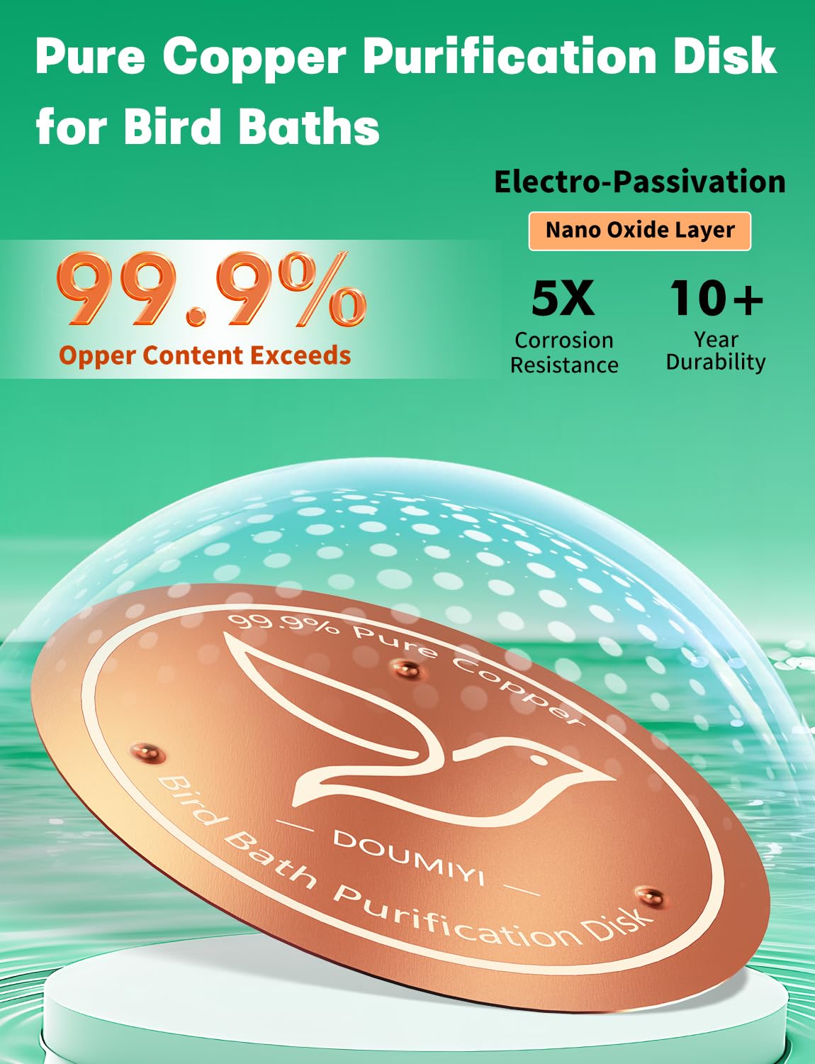 DOUMIYI disk shown outdoors demonstrates all-weather performance for year-round use.