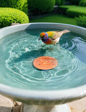 DOUMIYI copper disk reduces frequent cleaning, saving time during garden visits.