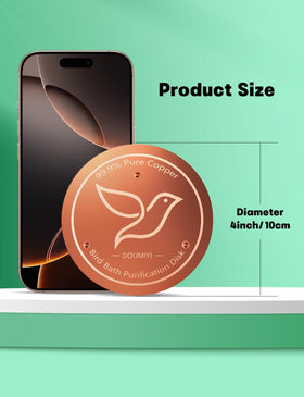 DOUMIYI copper disk ready for universal compatibility with most bowls.