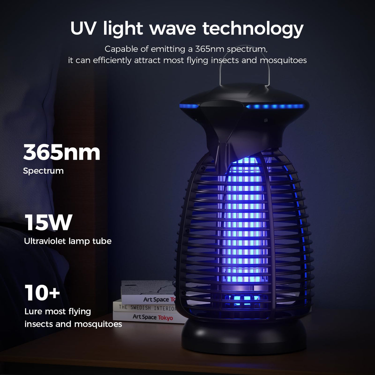 Dovima zapper demonstrates 360-degree coverage for comprehensive outdoor pest control
