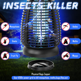 Dovima bug zapper with extended 5-57ft cord enabling flexible placement.