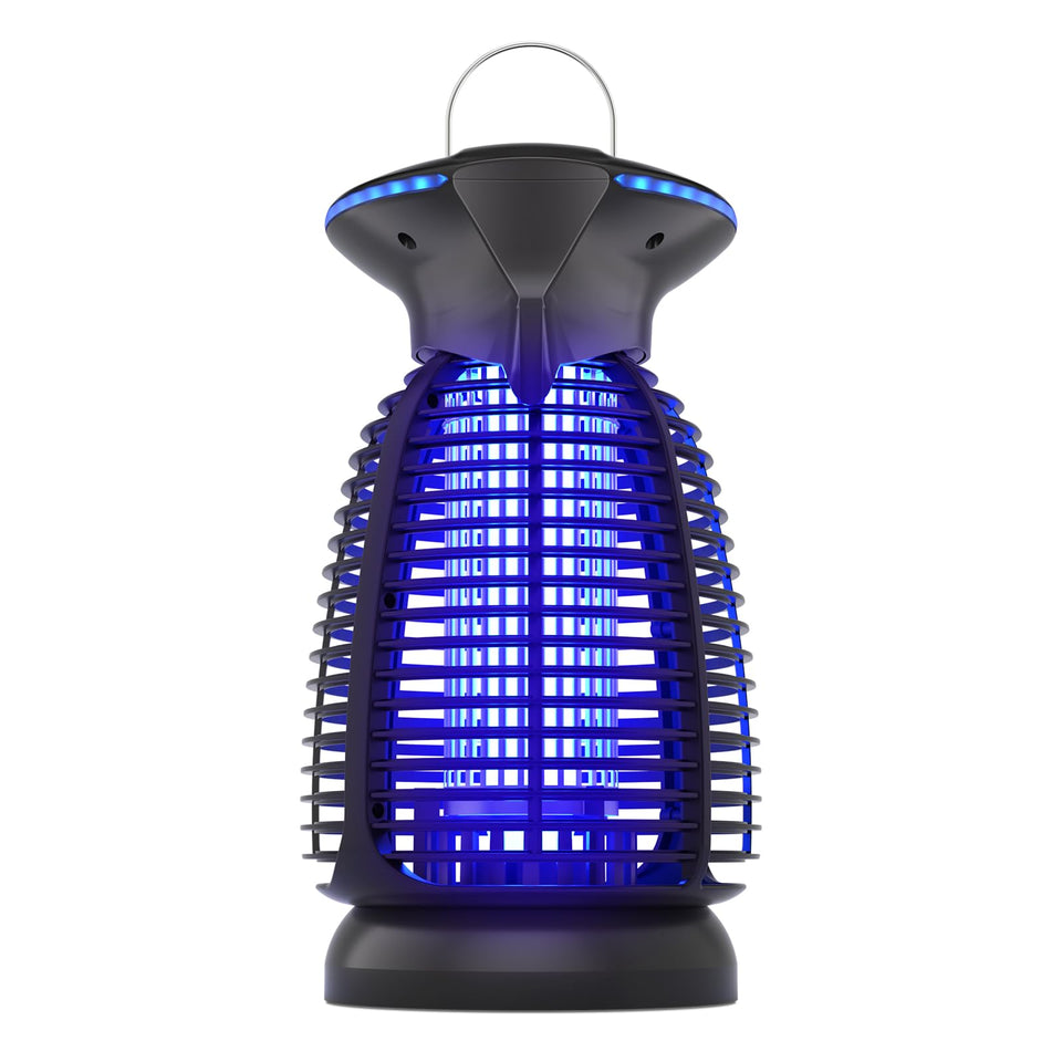 Dovima outdoor bug zapper LED at night attracts mosquitoes for outdoor use