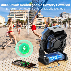 DOWILLDO emergency power bank keeps USB devices charged during outages or travel.