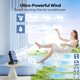 DOWILLDO 200mL water tank supports extended misting and easy refilling.