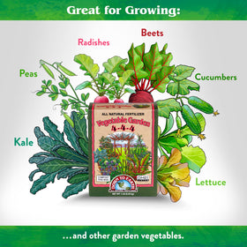 Down To Earth granular fertilizer in hand ready to feed soil