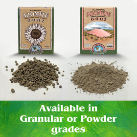 Down To Earth Azomite granulated minerals supporting root growth in soil
