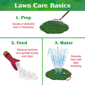 Down To Earth Bio-Turf supports early-season growth for greener lawns.