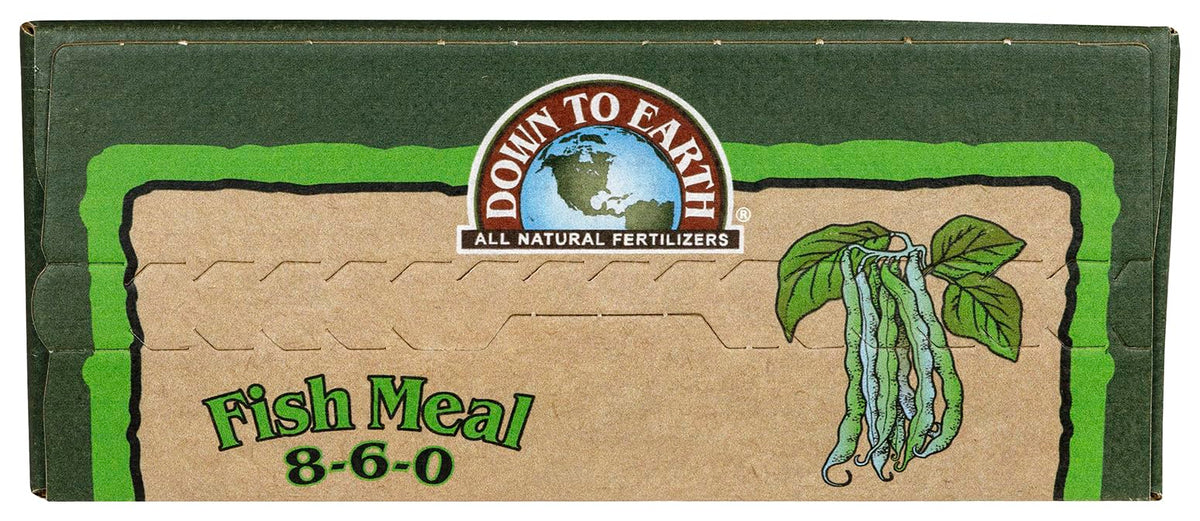 Down To Earth fish meal supports pre-plant soil prep and seasonal side-dressing.