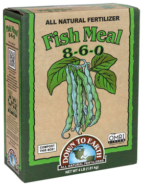 Down To Earth fish meal is OMRI-listed for organic gardens and farms.